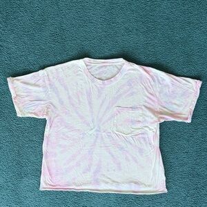 American Eagle Tie Dye Tee Oversized Pastel T-Shirt Soft Loungewear AEO Top